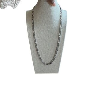 Stainless Steel 5mm Cuban Link Necklace For Men 24”